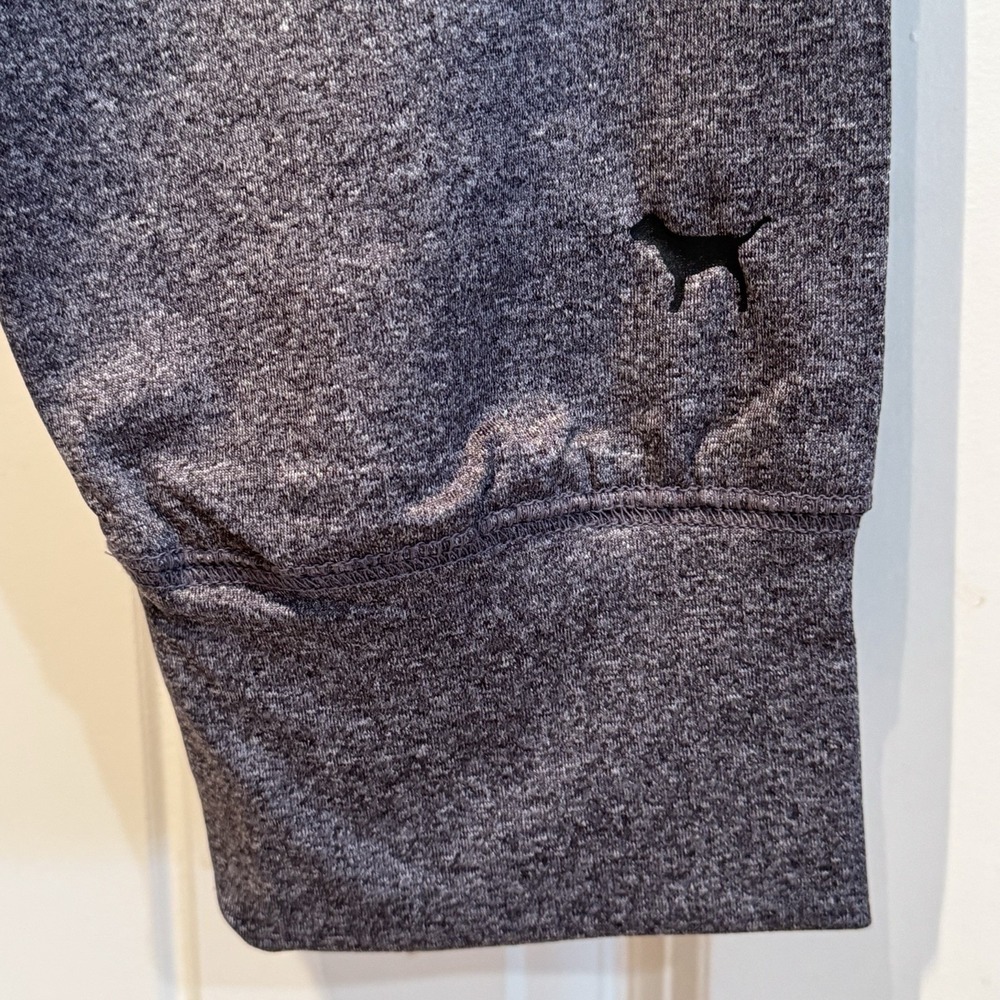 PINK Victoria's Secret Ultimate Jogger Pants Gray Logo Waist NWT M - Picture 7 of 10